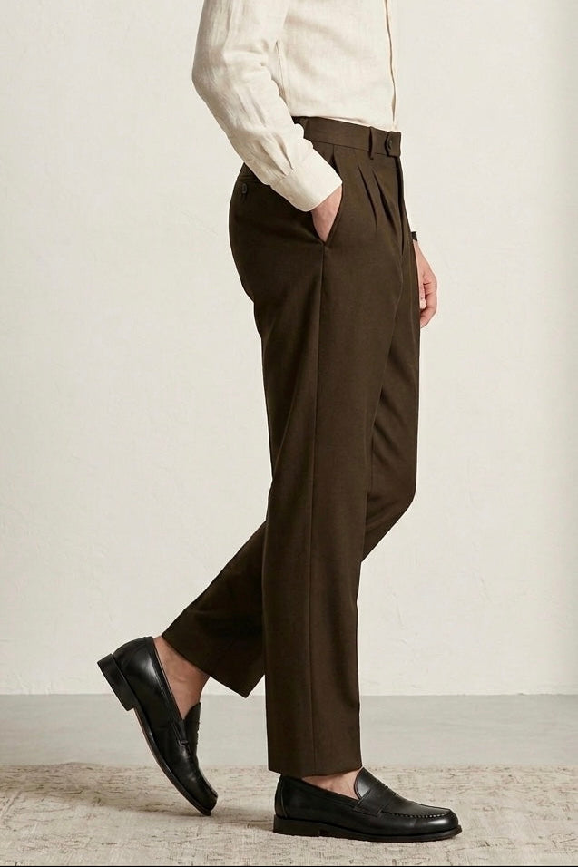 COFFEE BROWN TAILORED PANT