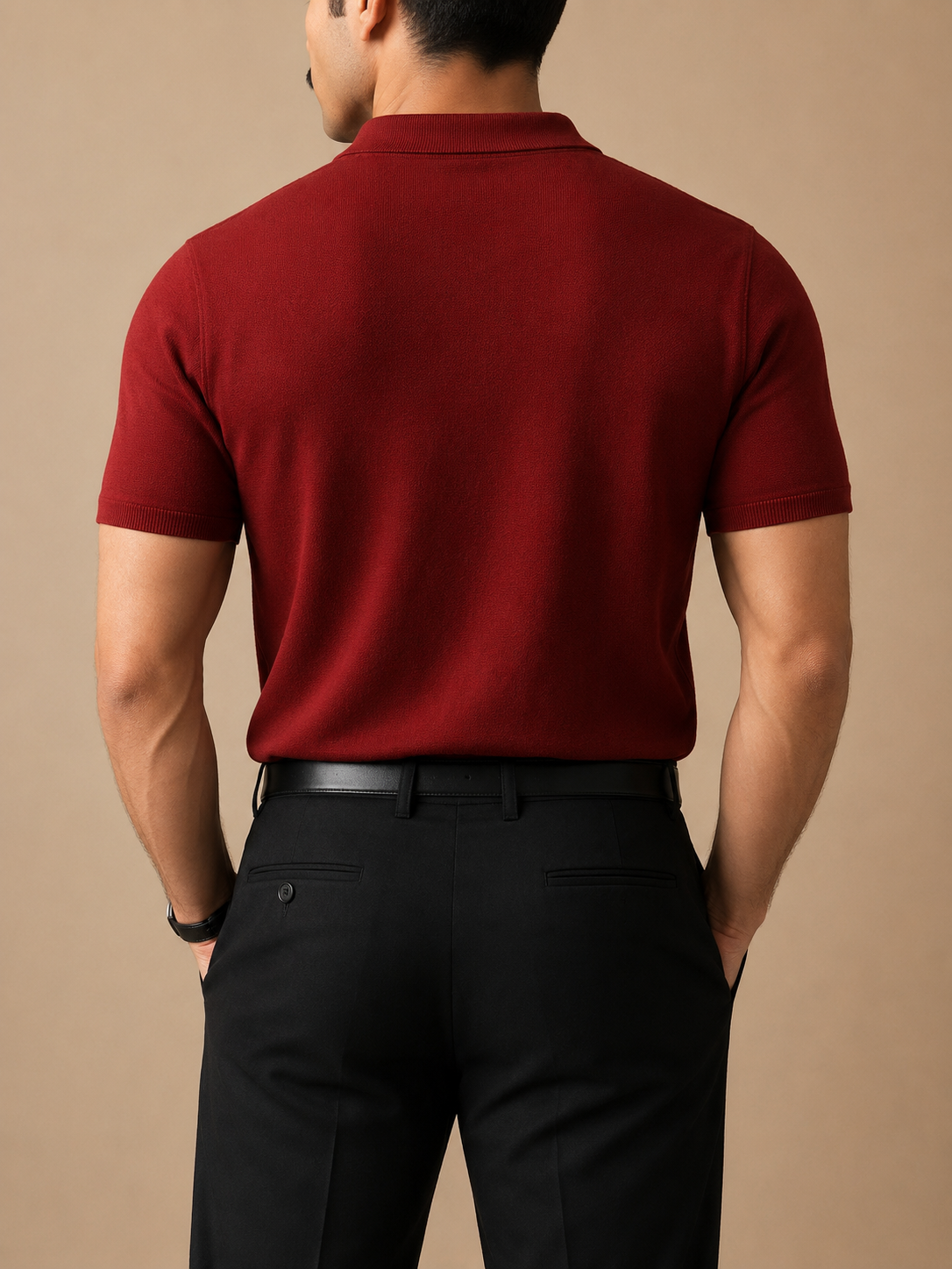 Merlot Knit Polo