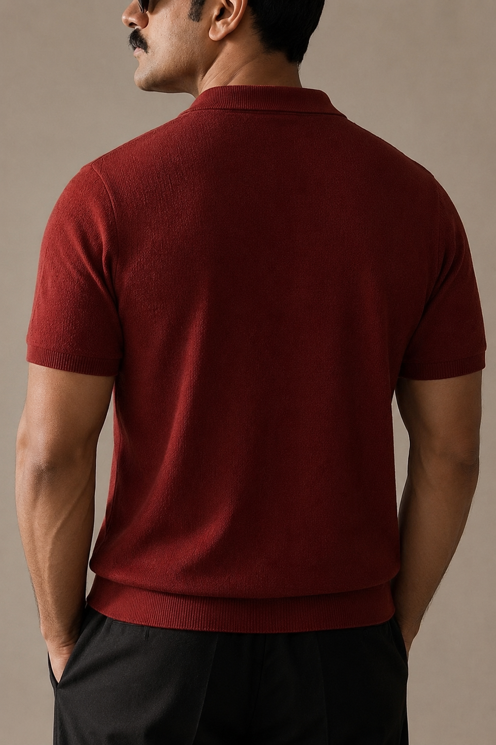 Merlot Knit Polo