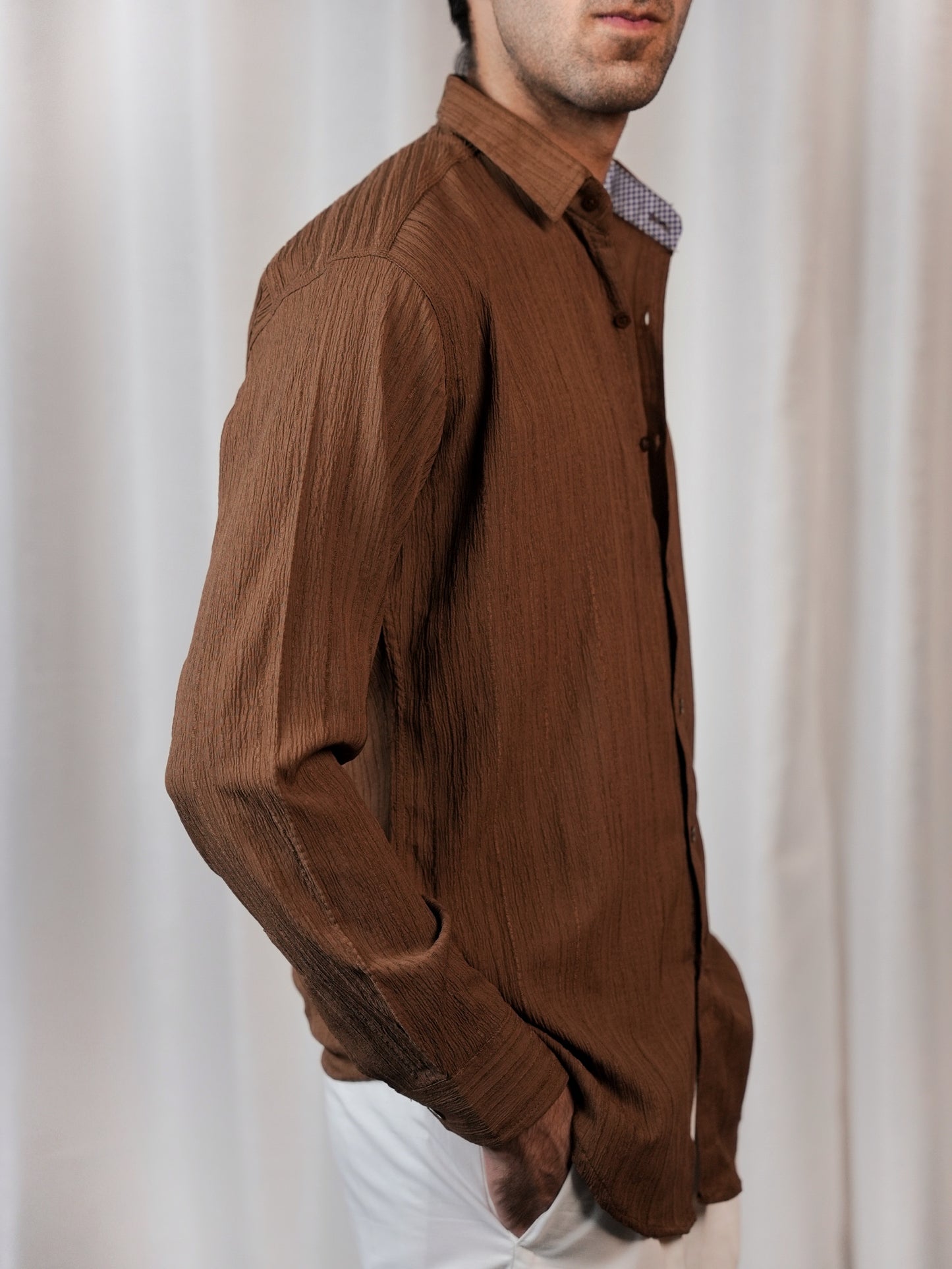 BROWNSTONE TEXTURED SHIRT