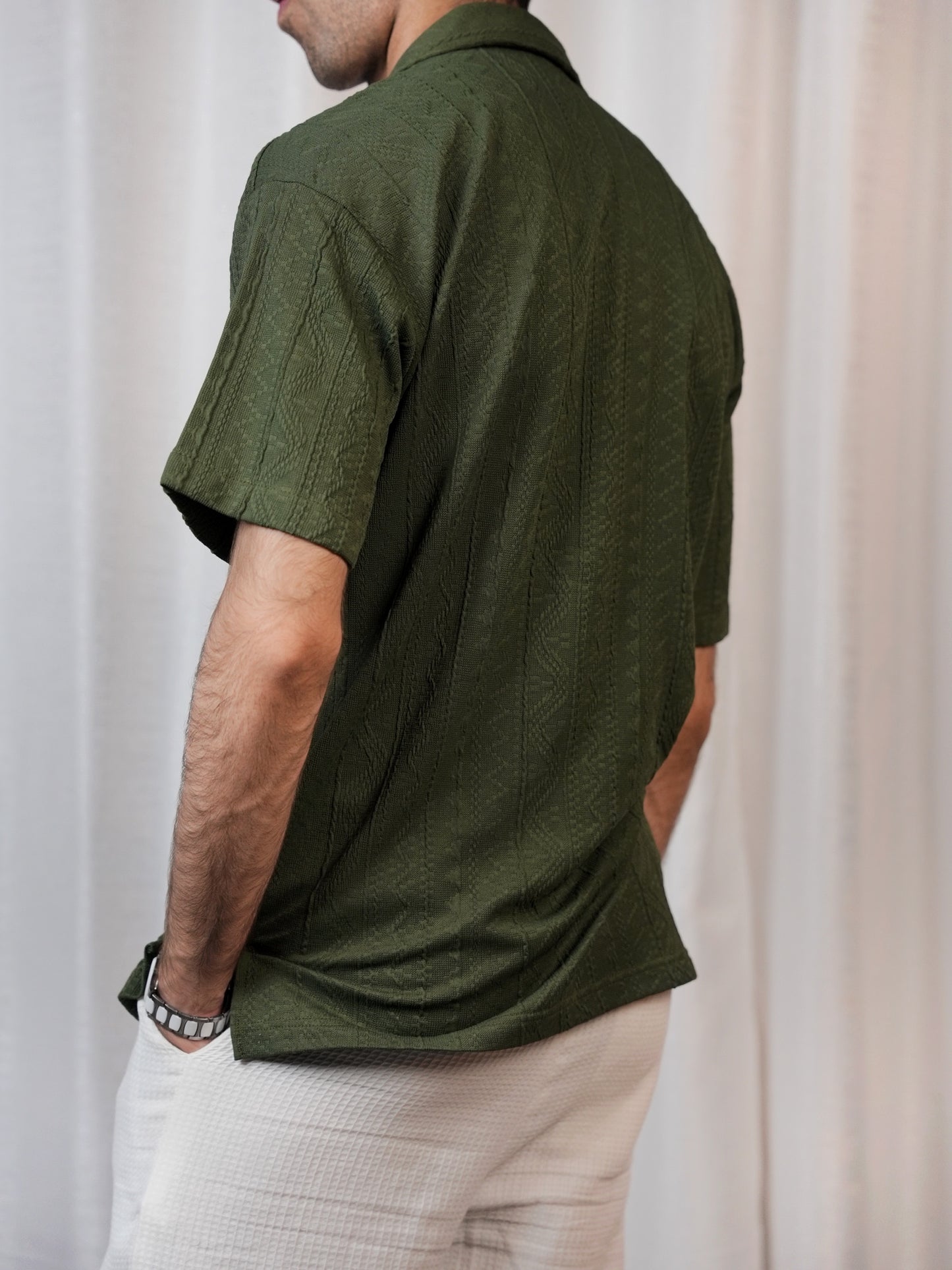 OLIVE GROVE CUBAN SHIRT