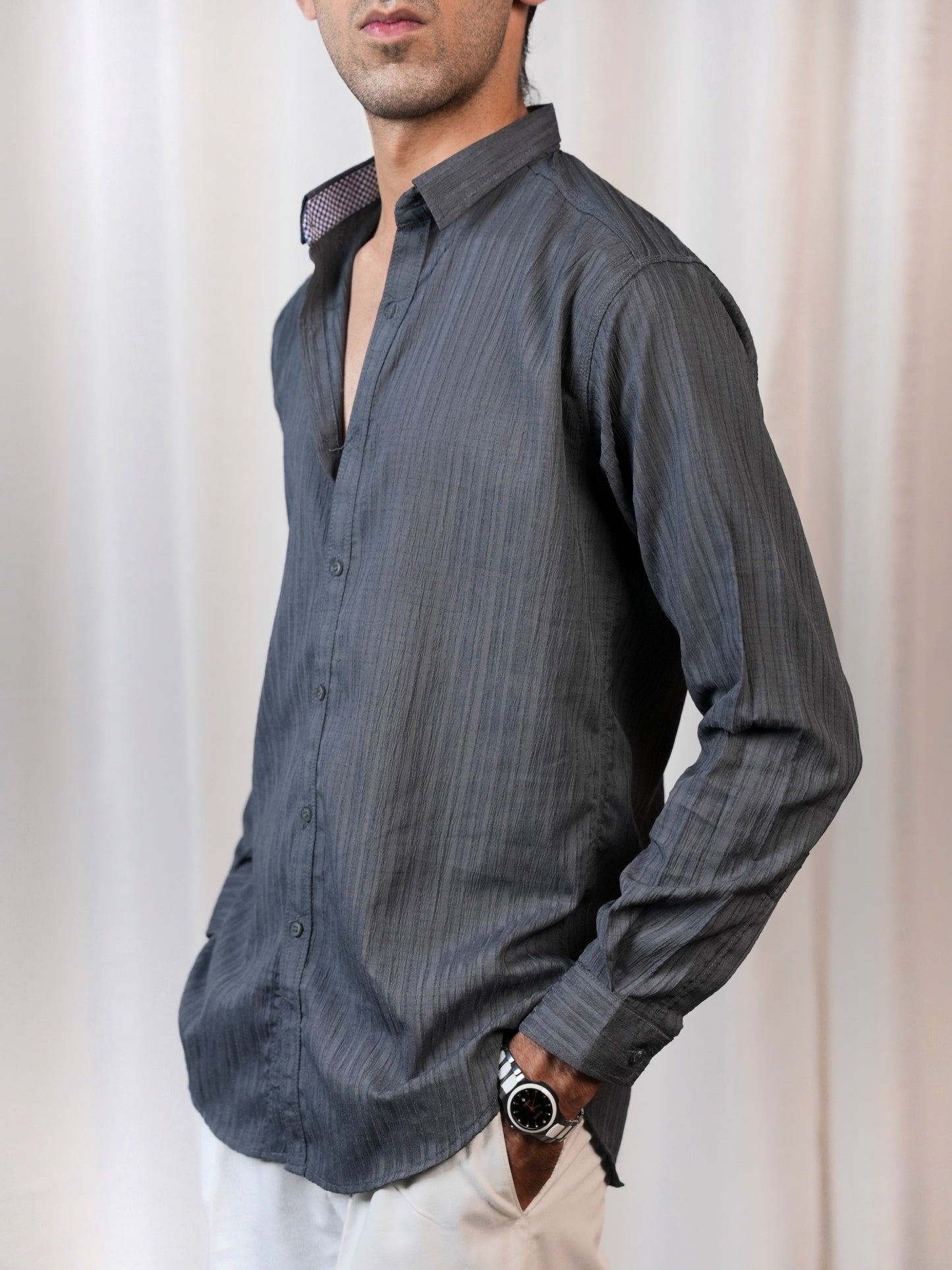 GREYSTONE TEXTURED SHIRT
