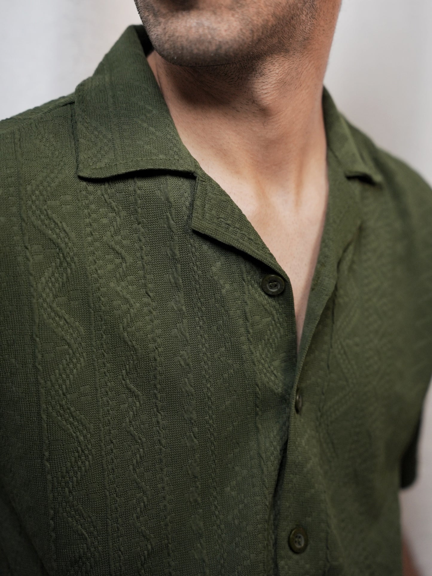 OLIVE GROVE CUBAN SHIRT