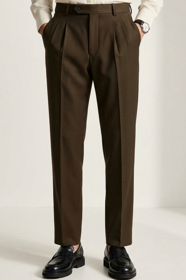 COFFEE BROWN TAILORED PANT