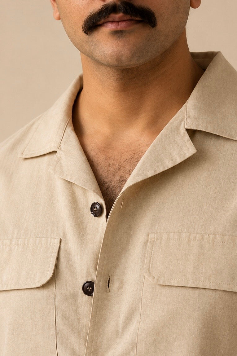 Ivory Neapolitan Cuban Shirt