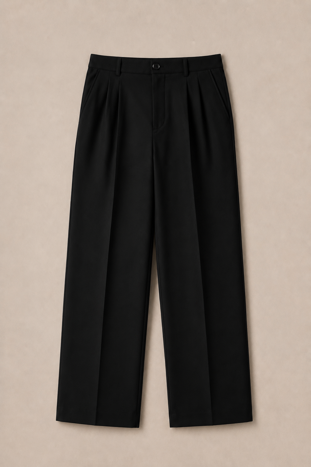Black Milano Pleated Pant