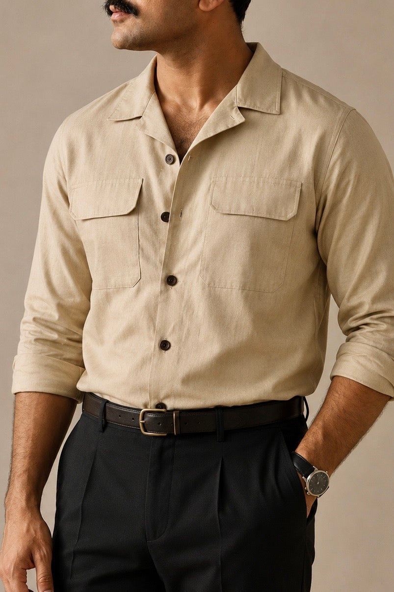 Ivory Neapolitan Cuban Shirt