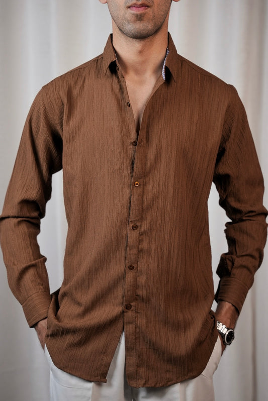 BROWNSTONE TEXTURED SHIRT