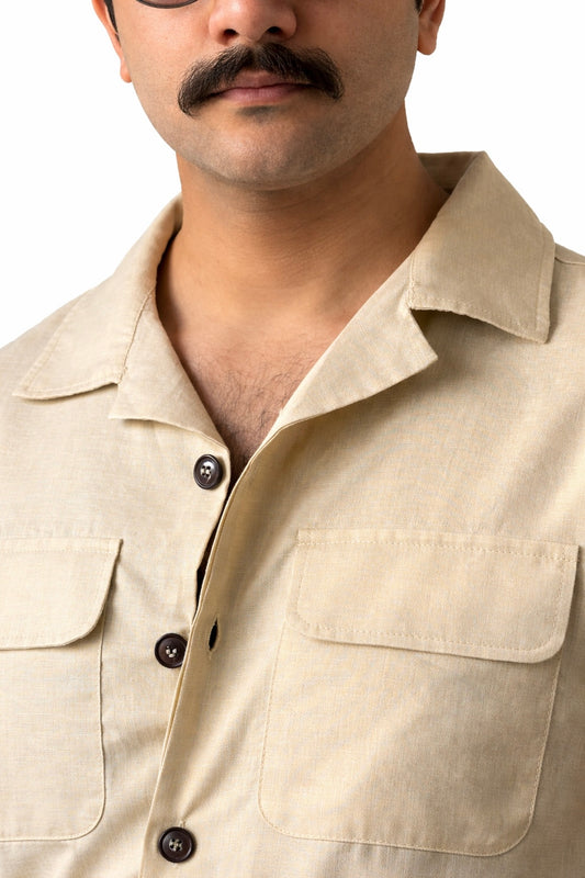 Ivory Neapolitan Cuban Shirt